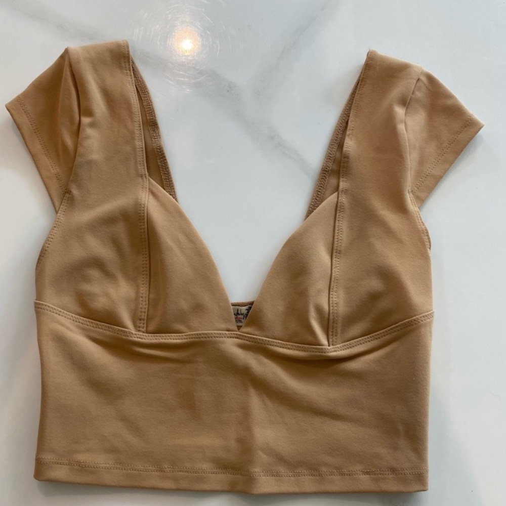Free People Duo Corset Cami Crop Top